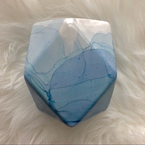 Set of 3 hand painted alcohol ink candleholders - Picture 3 of 6